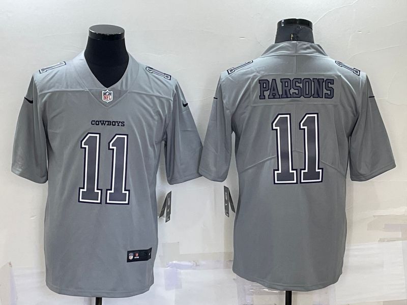 Men Dallas Cowboys #11 Parsons Grey 2022 Nike Limited Vapor Untouchable NFL Jersey->new orleans saints->NFL Jersey